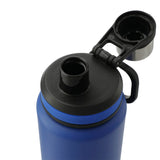 Vasco 32oz Stainless Steel Bottle — Blue (BL) — blank left angle — 12