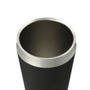 Faye 20oz Vacuum Tumbler w/ SS Straw — Black (BK) — blank left angle