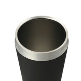 Faye 20oz Vacuum Tumbler w/ SS Straw — Black (BK) — blank left angle — 10