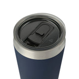 Faye 20oz Vacuum Tumbler w/ SS Straw — Navy (NY) — blank left angle — 16