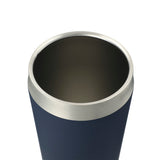 Faye 20oz Vacuum Tumbler w/ SS Straw — Navy (NY) — blank left angle — 15