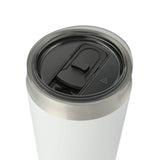 Faye 20oz Vacuum Tumbler w/ SS Straw — White (WH) — blank left angle — 6