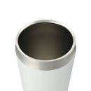 Faye 20oz Vacuum Tumbler w/ SS Straw — White (WH) — blank left angle