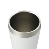 Faye 20oz Vacuum Tumbler w/ SS Straw — White (WH) — blank left angle — 5