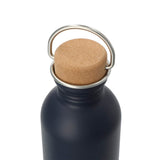 Lagom Single Wall 27oz Stainless Steel Water Bottle — Navy (NY) — blank left angle — 8