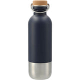 Lagom Single Wall 27oz Stainless Steel Water Bottle — Navy (NY) — blank back view — 6