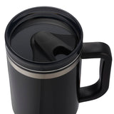 Thor 40 oz Eco-Friendly Straw Tumbler — Black (BK) — blank product view — 79
