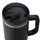 Thor 40 oz Eco-Friendly Straw Tumbler — Black (BK) — blank product view — 78