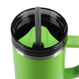 Thor 40 oz Eco-Friendly Straw Tumbler — Green (GR) — blank product view — 34