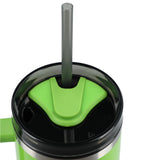 Thor 40 oz Eco-Friendly Straw Tumbler — Green (GR) — blank product view — 33