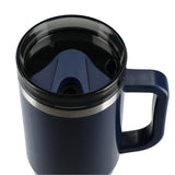 Thor 40 oz Eco-Friendly Straw Tumbler — Navy (NY) — blank product view — 57