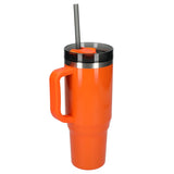 Thor 40 oz Eco-Friendly Straw Tumbler — Orange (OR) — blank left angle — 27