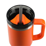 Thor 40 oz Eco-Friendly Straw Tumbler — Orange (OR) — blank product view — 23