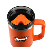 Thor 40 oz Eco-Friendly Straw Tumbler — Orange (OR) — decorated product view — 16