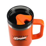 Thor 40 oz Eco-Friendly Straw Tumbler — Orange (OR) — decorated product view — 15