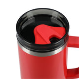 Thor 40 oz Eco-Friendly Straw Tumbler — Red (RD) — blank product view — 48