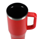 Thor 40 oz Eco-Friendly Straw Tumbler — Red (RD) — blank product view — 47
