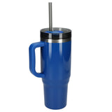 Thor 40 oz Eco-Friendly Straw Tumbler — Royal (RYL) — blank left angle — 13