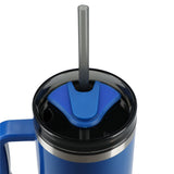 Thor 40 oz Eco-Friendly Straw Tumbler — Royal (RYL) — blank product view — 8