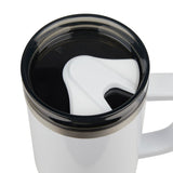 Thor 40 oz Eco-Friendly Straw Tumbler — White (WH) — blank product view — 40