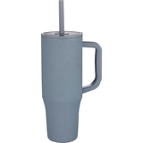 Erie 30oz Eco-Friendly Straw Tumbler — Gray (GY) — blank front view — 7