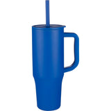 Erie 30oz Eco-Friendly Straw Tumbler — Royal (RYL) — blank front view — 5