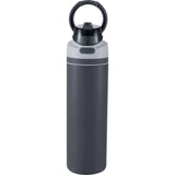Elvin 28oz Recycled Stainless Flip Straw Bottle — Gray (GY) — blank left angle — 45