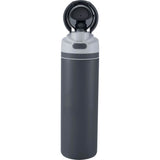 Elvin 28oz Recycled Stainless Flip Straw Bottle — Gray (GY) — blank left angle — 43