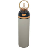 Elvin 28oz Recycled Stainless Flip Straw Bottle — Tofu (TOFU) — blank front view — 35