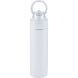 Elvin 28oz Recycled Stainless Flip Straw Bottle — White (WH) — blank left angle — 10