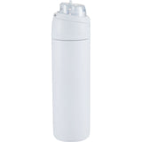 Elvin 28oz Recycled Stainless Flip Straw Bottle — White (WH) — blank right angle — 7