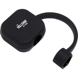 Silicone Straw Topper — Black (BK) — decorated front view — 15