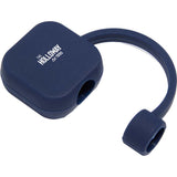 Silicone Straw Topper — Navy (NY) — decorated front view — 21