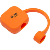 Silicone Straw Topper — Orange (OR) — decorated front view — 11