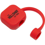 Silicone Straw Topper — Red (RD) — decorated front view — 19