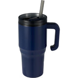 Thor 20 oz Eco-Friendly Straw Tumbler — Navy (NY) — blank front view — 8
