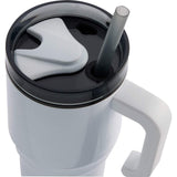 Thor 20 oz Eco-Friendly Straw Tumbler — White (WH) — blank product view — 3