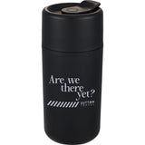 Urban 16 oz Recycled Tumbler — Black (BK) — decorated front view — 12