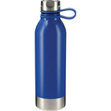 Perth Single-Walled Stainless Steel 25oz Sports Water Bottle — Blue (BL) — blank front view — 3
