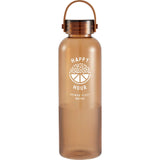 Prism 24 oz Recycled Plastic Sports Bottle — Amber — decorated front view — 23