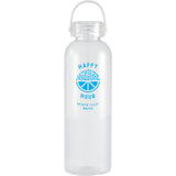 Prism 24 oz Recycled Plastic Sports Bottle — Clear (CL) — decorated front view — 16