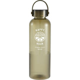 Prism 24 oz Recycled Plastic Sports Bottle — Hunter Green — decorated front view — 9