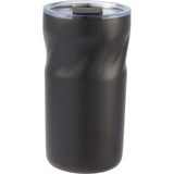 Thalia 16 oz Vacuum Insulated Tumbler — Black (BK) — blank back view — 23
