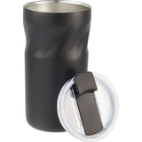 Thalia 16 oz Vacuum Insulated Tumbler — Black (BK) — blank front view — 19