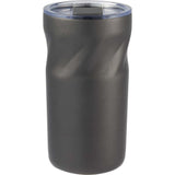 Thalia 16 oz Vacuum Insulated Tumbler — Charcoal (CA) — blank back view — 15