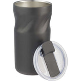 Thalia 16 oz Vacuum Insulated Tumbler — Charcoal (CA) — blank front view — 11