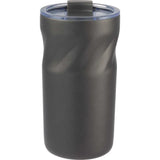 Thalia 16 oz Vacuum Insulated Tumbler — Charcoal (CA) — blank front view — 12