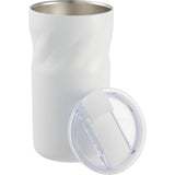 Thalia 16 oz Vacuum Insulated Tumbler — White (WH) — blank front view — 4