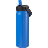 Carpo 20 oz Vacuum Bottle with Straw Lid — Bay Blue — blank left angle — 10
