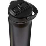 Carpo 20 oz Vacuum Bottle with Straw Lid — Black (BK) — blank detail view — 22